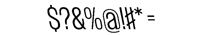 WorkhorseGothic1 LightReverse Instance Font OTHER CHARS