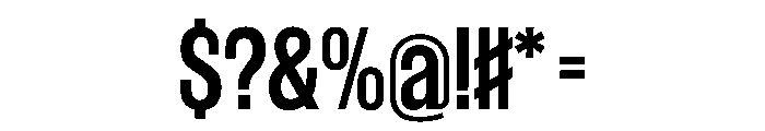 WorkhorseGothic1 Semibold Instance Font OTHER CHARS