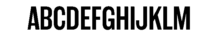 WorkhorseGothic1 Semibold Instance Font UPPERCASE