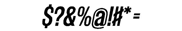 WorkhorseGothic1 SemiboldOblique Instance Font OTHER CHARS