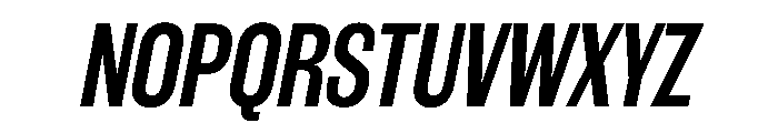 WorkhorseGothic1 SemiboldOblique Instance Font UPPERCASE