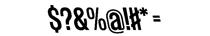WorkhorseGothic1 SemiboldReverse Instance Font OTHER CHARS