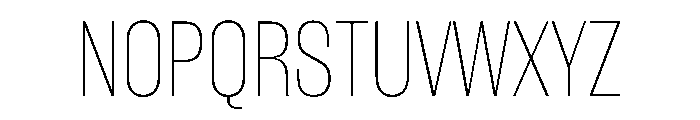 WorkhorseGothic1 Thin Instance Font UPPERCASE