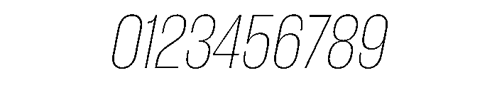 WorkhorseGothic1 ThinOblique Instance Font OTHER CHARS