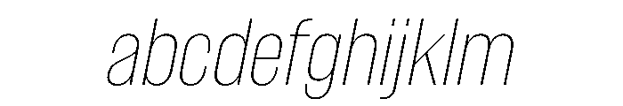 WorkhorseGothic1 ThinOblique Instance FONT