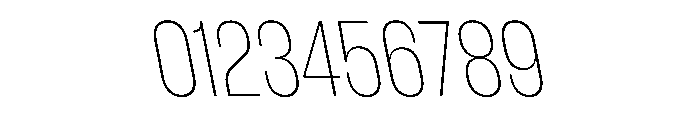 WorkhorseGothic1 ThinReverse Instance Font OTHER CHARS