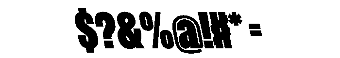 WorkhorseGothic1 UltraReverse Instance Font OTHER CHARS
