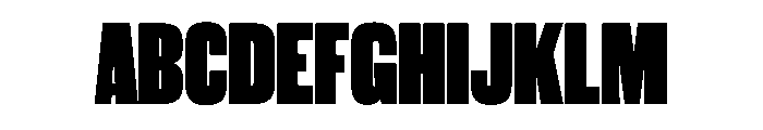 WorkhorseGothic2 Black Instance Font UPPERCASE