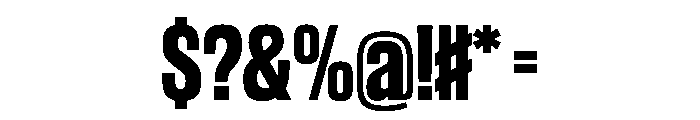 WorkhorseGothic2 Bold Instance Font OTHER CHARS