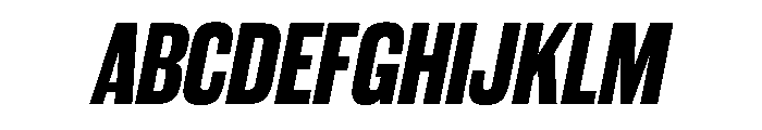WorkhorseGothic2 BoldOblique Instance Font UPPERCASE