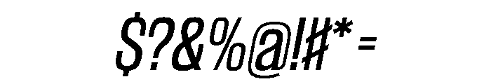 WorkhorseGothic2 BookOblique Instance Font OTHER CHARS