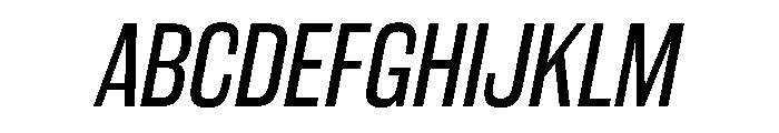 WorkhorseGothic2 BookOblique Instance Font UPPERCASE