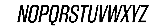 WorkhorseGothic2 BookOblique Instance Font UPPERCASE