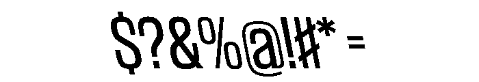 WorkhorseGothic2 BookReverse Instance Font OTHER CHARS