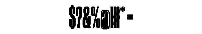 WorkhorseGothic2 CondensedBlack Instance Font OTHER CHARS