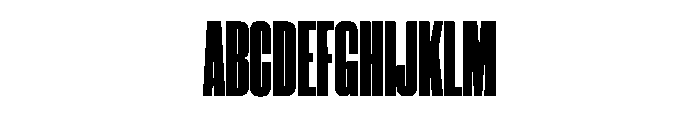 WorkhorseGothic2 CondensedBlack Instance Font UPPERCASE