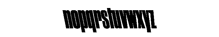 WorkhorseGothic2 CondensedBlackReverse Instance Font LOWERCASE