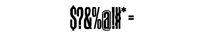 WorkhorseGothic2 CondensedBold Instance Font OTHER CHARS