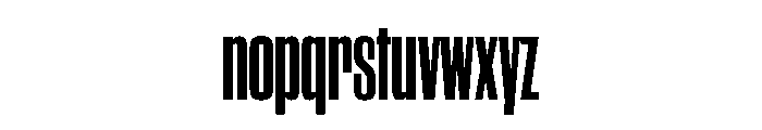WorkhorseGothic2 CondensedBold Instance Font LOWERCASE