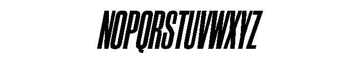 WorkhorseGothic2 CondensedBoldOblique Instance Font UPPERCASE