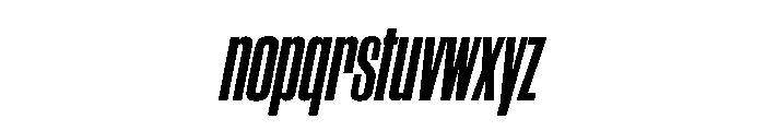 WorkhorseGothic2 CondensedBoldOblique Instance Font LOWERCASE
