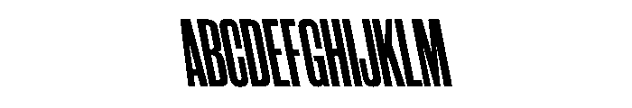 WorkhorseGothic2 CondensedBoldReverse Instance Font UPPERCASE