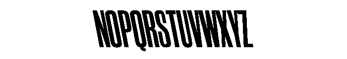 WorkhorseGothic2 CondensedBoldReverse Instance Font UPPERCASE