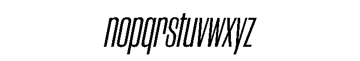 WorkhorseGothic2 CondensedBookOblique Instance Font LOWERCASE