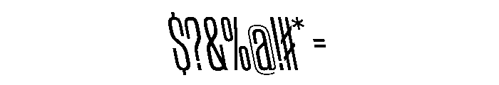 WorkhorseGothic2 CondensedBookReverse Instance Font OTHER CHARS