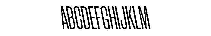 WorkhorseGothic2 CondensedBookReverse Instance Font UPPERCASE