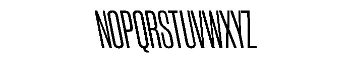 WorkhorseGothic2 CondensedBookReverse Instance Font UPPERCASE