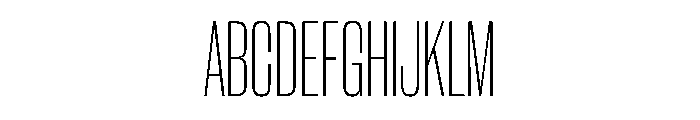 WorkhorseGothic2 CondensedExtraLight Instance Font UPPERCASE