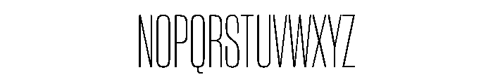 WorkhorseGothic2 CondensedExtraLight Instance Font UPPERCASE