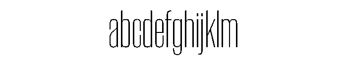 WorkhorseGothic2 CondensedExtraLight Instance FONT