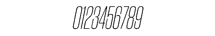 WorkhorseGothic2 CondensedExtraLightOblique Instance Font OTHER CHARS