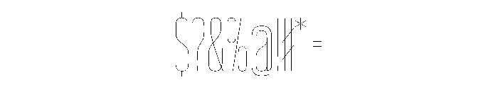 WorkhorseGothic2 CondensedHairline Instance Font OTHER CHARS