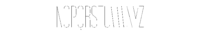 WorkhorseGothic2 CondensedHairline Instance Font UPPERCASE