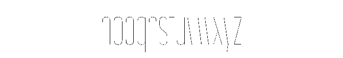 WorkhorseGothic2 CondensedHairline Instance Font LOWERCASE