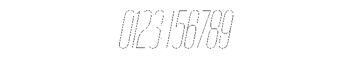 WorkhorseGothic2 CondensedHairlineOblique Instance Font OTHER CHARS
