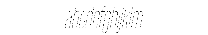 WorkhorseGothic2 CondensedHairlineOblique Instance FONT