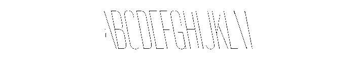 WorkhorseGothic2 CondensedHairlineReverse Instance Font UPPERCASE
