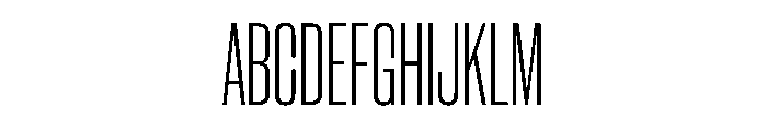 WorkhorseGothic2 CondensedLight Instance Font UPPERCASE
