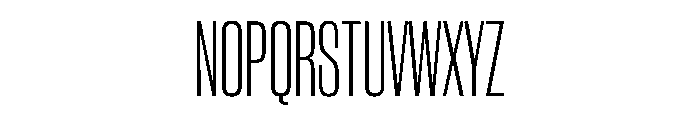 WorkhorseGothic2 CondensedLight Instance Font UPPERCASE