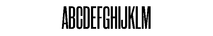 WorkhorseGothic2 CondensedSemibold Instance Font UPPERCASE