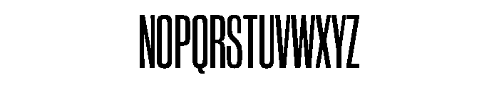 WorkhorseGothic2 CondensedSemibold Instance Font UPPERCASE