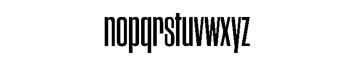 WorkhorseGothic2 CondensedSemibold Instance Font LOWERCASE