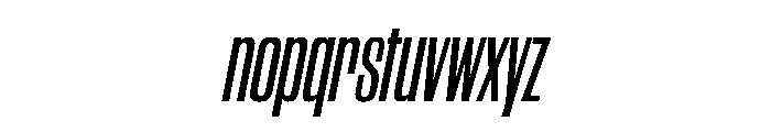 WorkhorseGothic2 CondensedSemiboldOblique Instance Font LOWERCASE