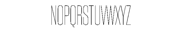 WorkhorseGothic2 CondensedThin Instance Font UPPERCASE
