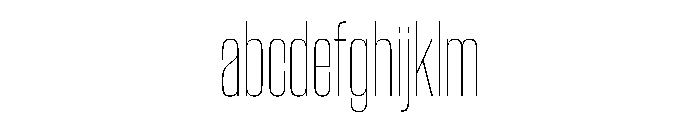 WorkhorseGothic2 CondensedThin Instance FONT