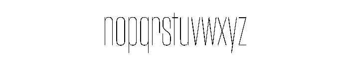 WorkhorseGothic2 CondensedThin Instance Font LOWERCASE